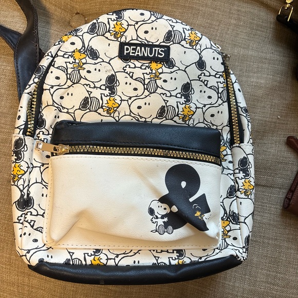 Peanuts | Accessories | Peanuts Snoopy And Woodstock Patterned Backpack ...